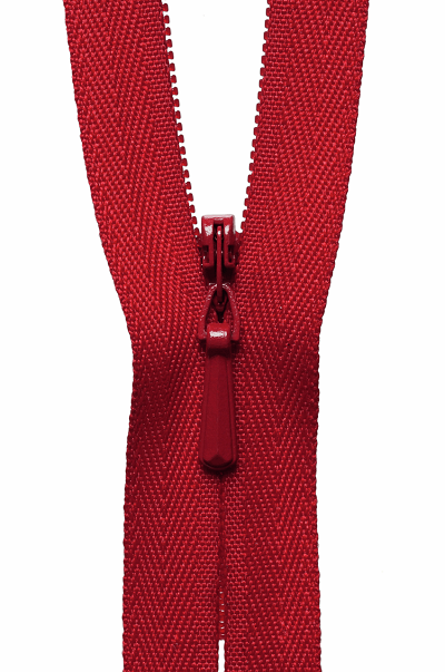 Concealed Zip - 519 Red